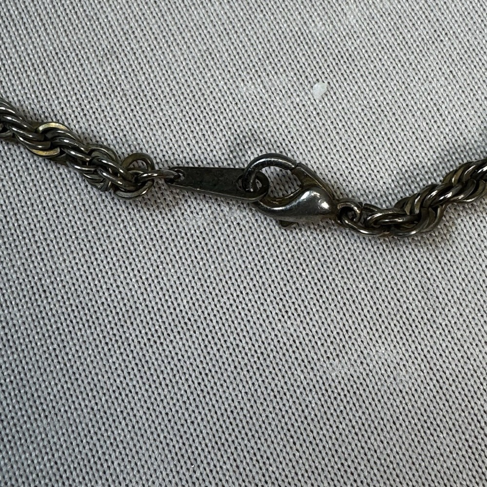 Classic Silver Rope Chain Bracelet - Picture 2 of 3